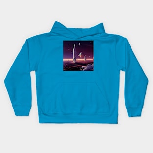 Interplanetary Spaceport Kids Hoodie